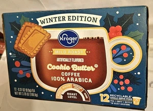 KROGER-LIMITED EDITION-COOKIE BUTTER-COFFEE Mild Roast-12 K-PODS - Picture 1 of 1