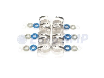 Jaguar XJ XF XE XK F-Type F-Pace 6PC Engine Fuel Injector Seal 3.0L V6 C2D24387 - Image 1 of 3