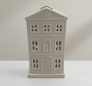 Wedgwood Jasperware White House Candle Holder Lithophane Christmas Ornament - Picture 1 of 5