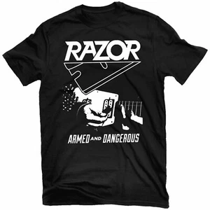 RAZOR Armed And Dangerous T-Shirt NEW! Relapse Records TS4640 - Picture 1 of 1