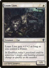 LOAM LION ~mtg NM Worldwake Unc x1