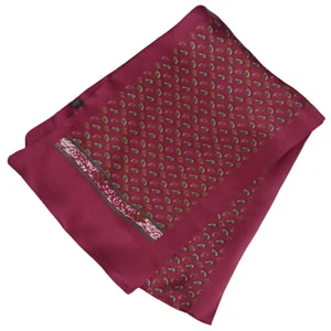 edler Herren Seidenschal 100% Seide Paisley rot blau grün Schal 146 - Bild 1 von 5