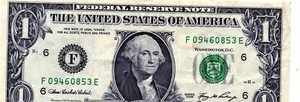 $1.00 Federal Reserve Note Series 2006 Atlanta - Picture 1 of 2