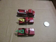 VINTAGE MIXED LOT OF 3 MIDGETOY ROCKFORD 3" FIRE AND TOW TRUCKS