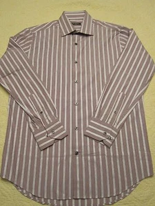 NWT $168 Saks Fifth Avenue 100% Cotton Dress Shirt Sz 15.5 32x33 - Picture 1 of 10