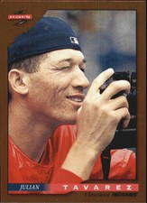 1996 Score Dugout Collection Cleveland Indians Baseball Card #B37 Julian Tavarez