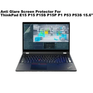 2X Anti-Glare Screen Protector for Lenovo ThinkPad E15 P15 P15S P15P P1 P53 15.6 - Picture 1 of 13