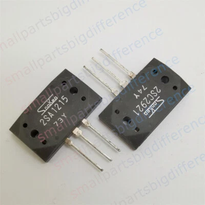 1/5/10/50 pares 2SA1215 2SC2921 A1215 C2921 NUEVO Original Sanken MT-200 Foto 1 de 4