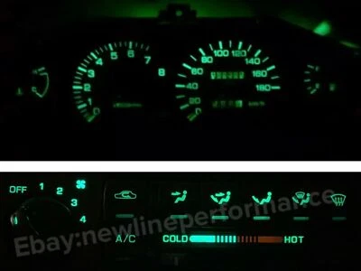 Cluster verde/control de clima CA calor bombillas LED para Nissan 240sx s14 1995-1999 Foto 1 de 2