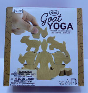 New Genuine Fred Goat Yoga Wooden Stacking Game Fun Adult or Kids Gift Ages 5+