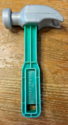 Caixa de ferramentas Fisher Price martelo brinquedo peça de reposição verde - Imagem 1 de 4