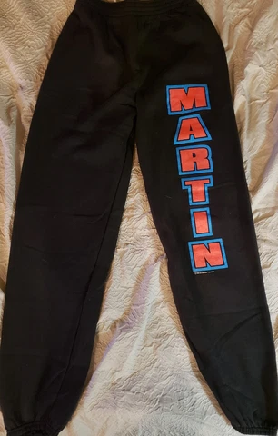 VINTAGE NASCAR WINSTON CUP RACING MARK MARTIN BLACK SWEAT PANTS SIZE L Cover