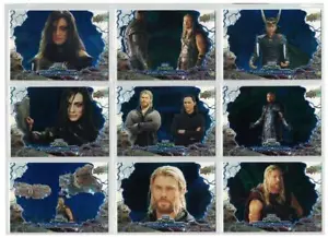 2018 UPPER DECK MARVEL THOR: RAGNAROK COMPLETE SET 50 BLUE PARALLEL CARDS XX/199 - Picture 1 of 6