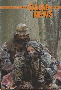 Pennsylvania Spiel Nachrichten April 2007 Cover von Hal Korber Jugend Truthahn Jagd - Bild 1 von 3