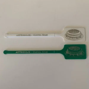 Vintage ASTRODOME Swizzle Sticks Houston Texas Swizzle Stir Cocktail Sticks EUC - Picture 1 of 7