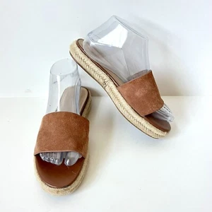 H By HALSTON Suede Flat Normal Espadrille Slides—SZ. 7 - Picture 1 of 14