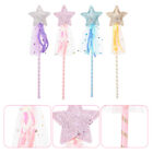 4 Pcs Colored Wand Toy Fairy For Girl Princess Baby Star Miss Accessories