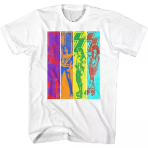 Camiseta Kiss Los 4 Miembros Originales Multicolor Adulto Banda de Música Metal Merchandising - Imagen 1 de 3