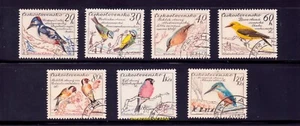 EBS Czechoslovakia 1959 - Beautiful Birds set - Michel 1163-1169 - CTO - cv $13 - Picture 1 of 1