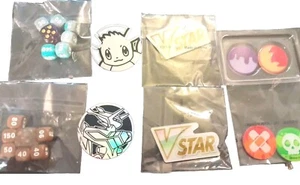Lote de JCC Pokemon - 2 paquetes de dados, monedas de eevee y dialga, vstar y contadores - Imagen 1 de 9