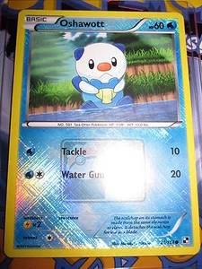 POKEMON NEUF PROMO LEAGUE LIGUE OSHAWOTT REVERSE FOIL 27/114 MINT BLACK & WHITE - Picture 1 of 1