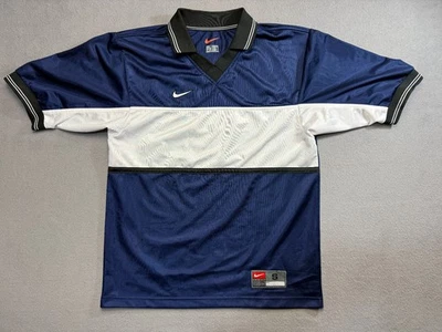 Camiseta de entrenamiento vintage Nike camiseta de fútbol para hombre talla S azul Foto 1 de 4