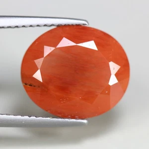 4.68 Cts_Ravishing Best Color_100 % Natural Unheated Red Andesine_Sunstone - Picture 1 of 3