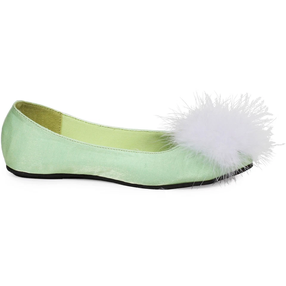 Ellie Marabou Flat Heel Slip On Ballerina Slippers Adult Women Shoes 016/Tinker - Image 1 of 1