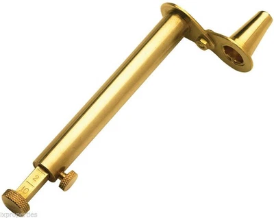 Muzzle-Loader 黄铜粉末尺寸 - 可调节多达 120 粒 - 黑色 — 第 1/4 张图片