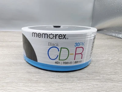 Memorex Black CD-R 30 Pack 40x 700 Mb 80 Min Sealed - Image 1 of 4