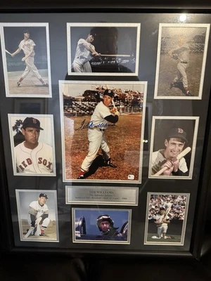 Ted Williams Signed Picture Collage with Authentication On Card - Image 1 of 3