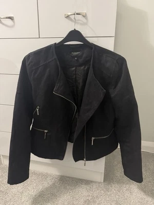 Black Suede-Effect Jacket – Brave Soul (Size L) 🖤 - Image 1 of 4