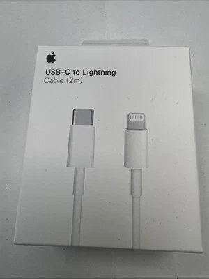 Genuine Apple USB-C to Lightning Cable 2M Fast Charge iPhone 11,12,13,14 series - Image 1 of 4