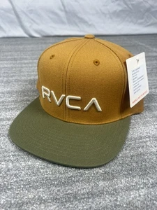 NEU MUSTER RVCA Plateau Twill SnapBack Mütze hellbraun oliv - Bild 1 von 10