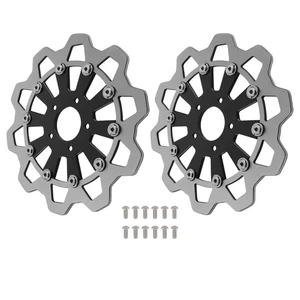 2 pcs 11.8 Floating Front Brake Rotor Disc for Harley Softail 15-24 Sportster - Picture 1 of 15