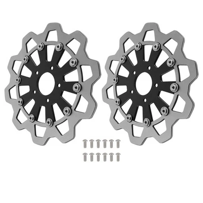 2 pcs 11.8 Floating Front Brake Rotor Disc for Harley Softail 15-24 Sportster - Image 1 of 4