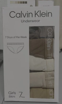 calvin klein girls bikini 7 Pack S Sz6 - Image 1 of 3