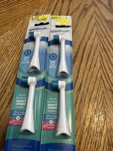 (2) Testine di ricambio Spinbrush Smart Clean 2 pezzi--Setole morbide - Foto 1 di 1