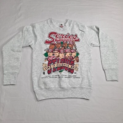 VTG MLB St Louis Cardinals Ozzie Smith Crewneck Sweatshirt Kids M 10-12 baseball - Image 1 of 4