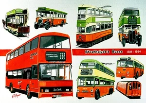 Strathclyde Buses Trolleys Tram & Subway Train Metal Wall Art 3 Sizes To Choose - Picture 1 of 1