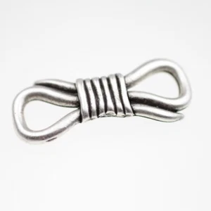 1 Armband Verbinder Stacheldraht Anhänger Antik Silber DIY Schmuck Zubehör - Picture 1 of 8