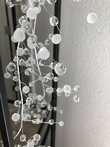 4/48 inch Acrylic Wired Crystal Bead Curtain Garland Wedding Wire Bead