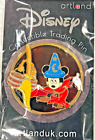 Disney Artland Sorcerer Mickey with Dancing Broom LE 200 Pin w/Stain Glass Back