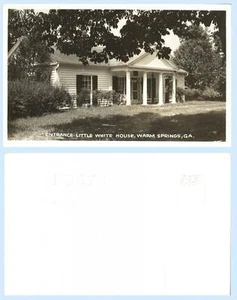 Franklin Roosevelt Little White House Warm Springs Georgia Photo Postcard RPPC - Picture 1 of 1
