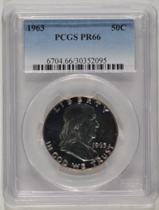 1963 Franklin Proof Silver Half Dollar 50c PCGS PR66 30352095 - Picture 1 of 4
