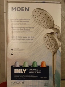 MOEN Aromatherapy IN208C2SRN 6-Spray Dual Shower Heads 4 Capsules Brushed Nickel - Picture 1 of 1