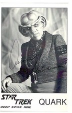 STAR TREK Deep Space Nine hand signed ARMIN SHIMERMAN Quark AUTOGRAPH DS9 Buffy