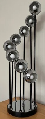 Vintage 1960s Space Age Chrome Lamp Sonneman Mid Century MCM Modern Lighting - Image 1 of 4