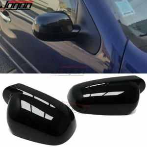 Black Side Mirror Cover Shell Cap For VW Golf 4 IV MK4 GTI R 1998-2002 Passat B5 - Picture 1 of 8