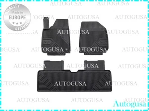 NEW SET LHD BLACK FLOOR MATS WATERPROOF RUBBER AUTO LINERS FOR IONIQ 6 2023- - Picture 1 of 4